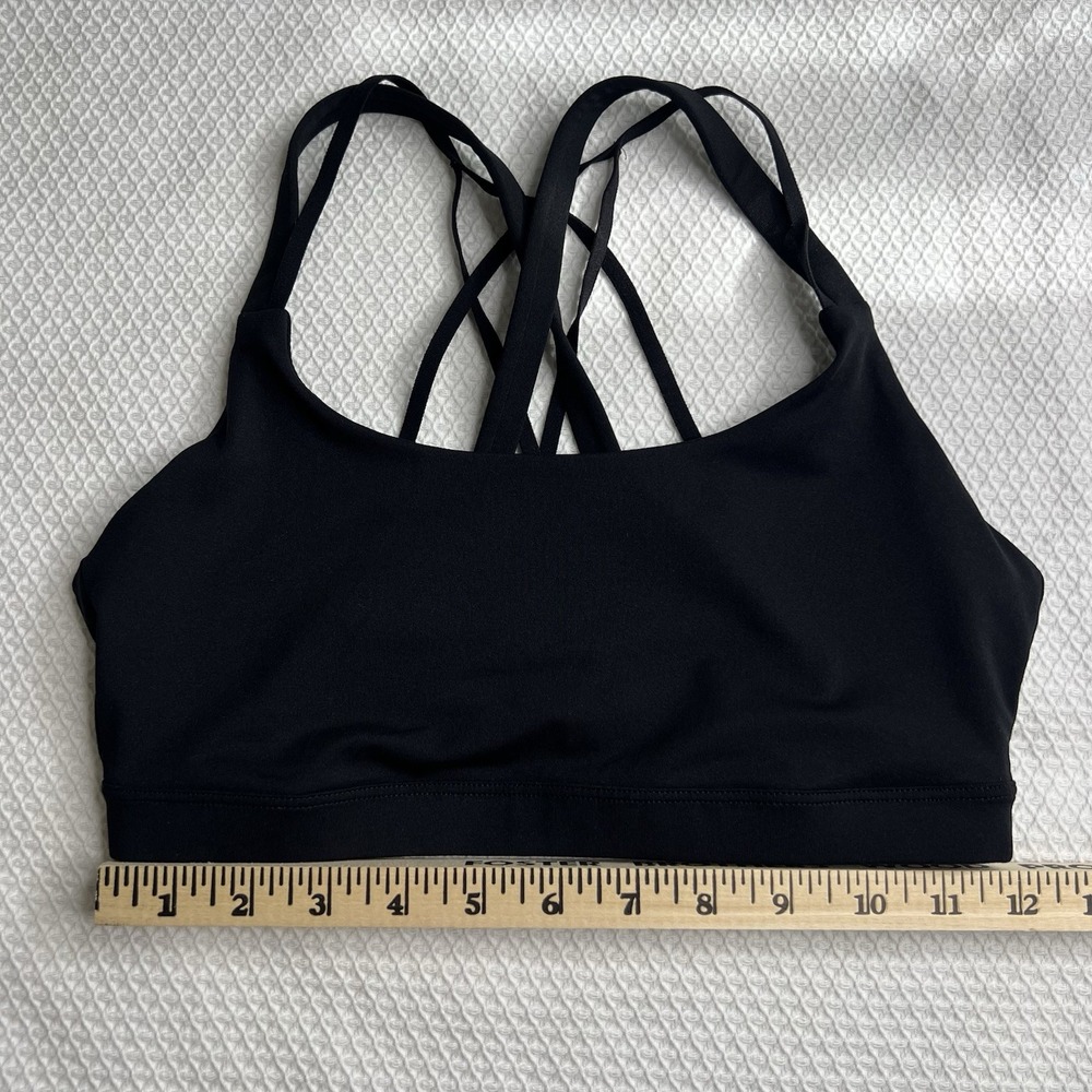 Fabletics Black Strappy Sports‎ Bra Not Padded Unknown Size See Measurements